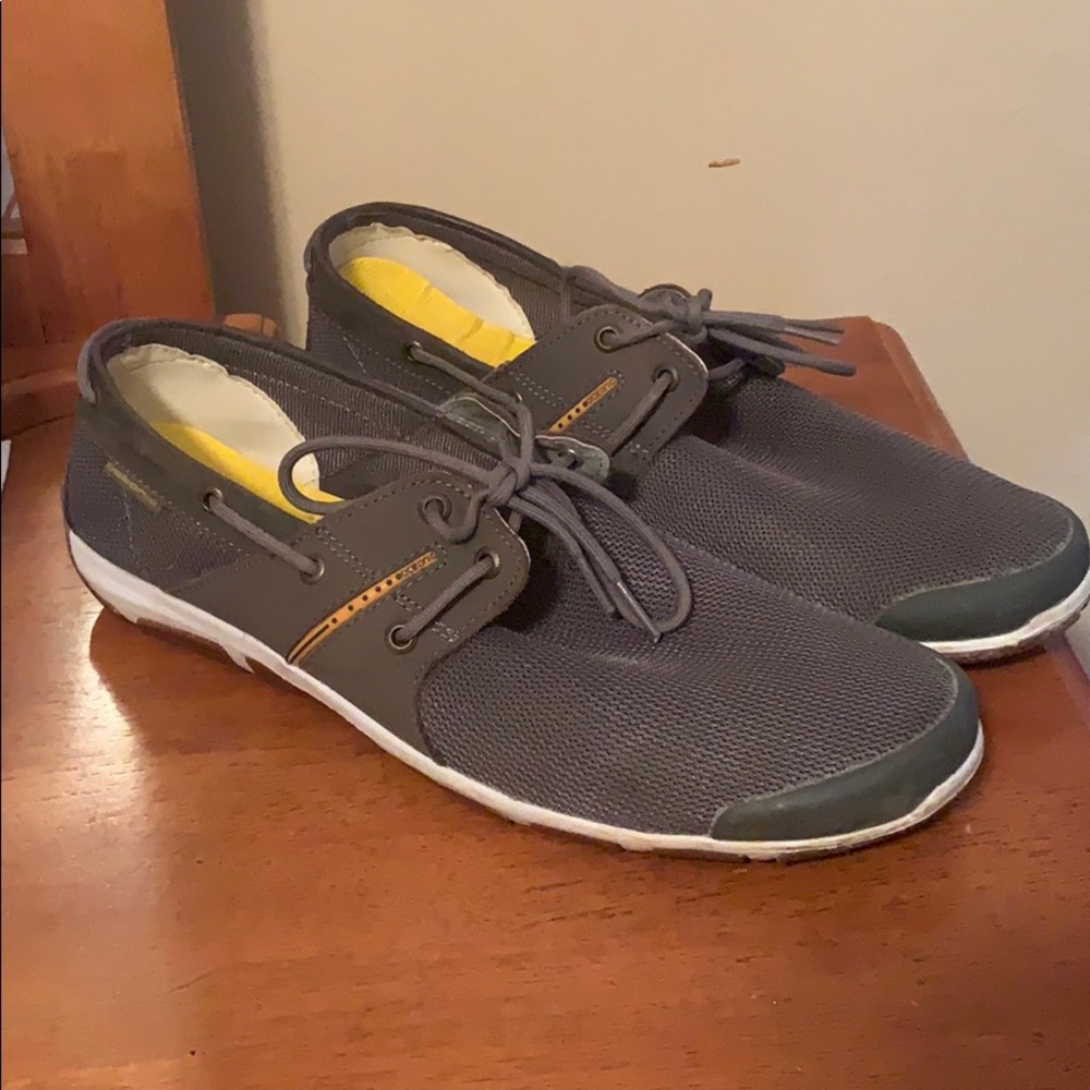 Oceania grey casual boating shoes size 12